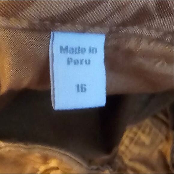 Garnet Hill Women's Salt Washed Chino Shorts Beachwood Palm Brown Sz 10 Medium - Picture 9 of 10